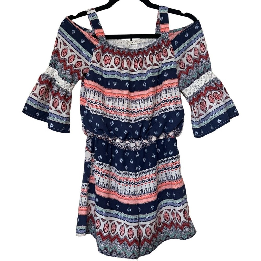 Takara Girls Brand Jumpsuit w/Flutter Sleeve 100% Polyester Girl's Size L